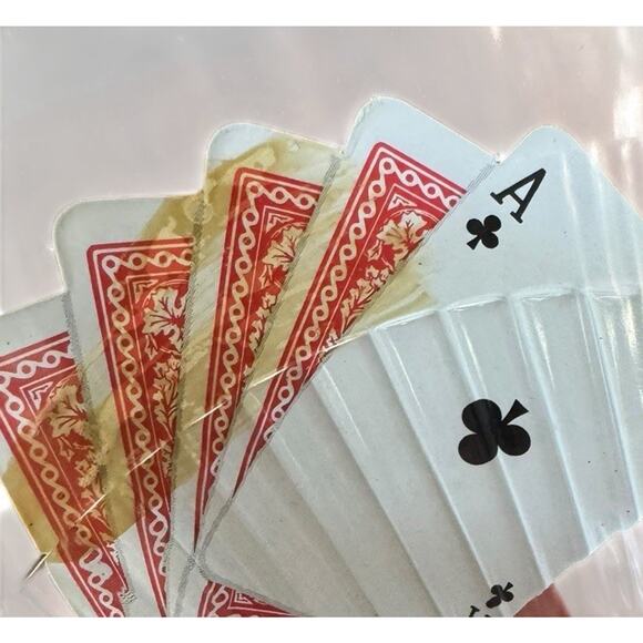 Vintage Playing Cards Tumbler Cups (3) Mid Century Poker Casino Plastic Barware - Picture 6 of 7